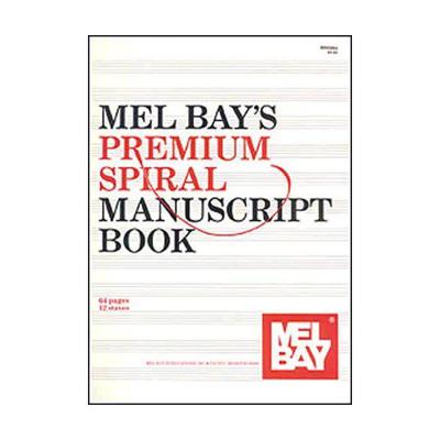 Mel Bay Premium Spiral Manuscript muziekpapier 12 balks Mel Bay Premium Spiral Manuscript muziekpapier 12 balks