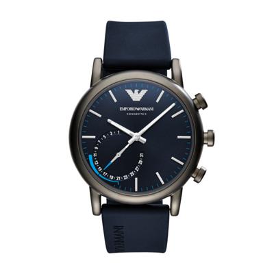 Horlogeband Armani ART3009 Silicoon Blauw 22mm Horlogeband Armani ART3009 Silicoon Blauw 22mm