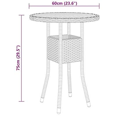 5-delige Loungeset poly rattan zwart 5-delige Loungeset poly rattan zwart