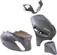 Plaatset 4-delig Edge voor Piaggio Zip/Zip 2000 2T/4T vanaf bouwjaar 2000 - anthraciet - thumbnail