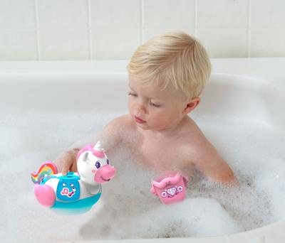 VTech waterpret Eenhoorn junior 42,3 cm wit/roze/blauw VTech waterpret Eenhoorn junior 42,3 cm wit/roze/blauw