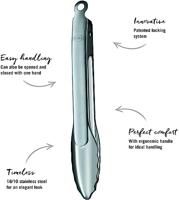 Rosle Serveertang - RVS - 23 cm - thumbnail