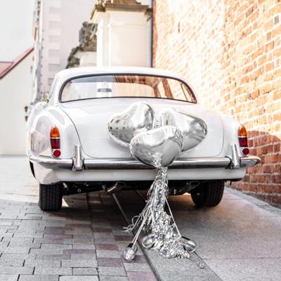 PartyDeko Auto Decoratiepakket Zilver