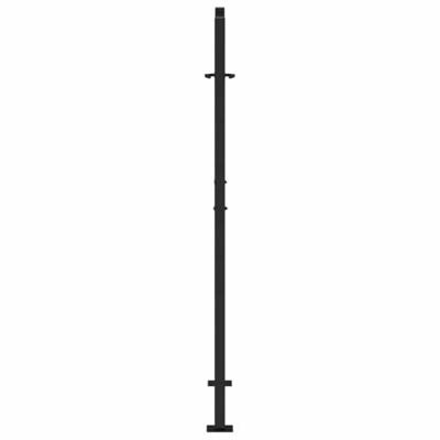 Poort met golfontwerp 105x155 cm staal zwart Poort met golfontwerp 105x155 cm staal zwart