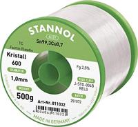Stannol Kristall 600 Fairtin Soldeertin, loodvrij Loodvrij Sn99,3Cu0,7 REL0 500 g 1 mm - thumbnail