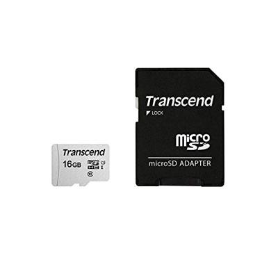 Transcend Premium 300S microSDHC-kaart 16 GB Class 10, UHS-I, UHS-Class 1 Incl. SD-adapter Transcend Premium 300S microSDHC-kaart 16 GB Class 10, UHS-I, UHS-Class 1 Incl. SD-adapter