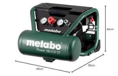 Metabo POWER 180-5 W OF compressor | 5Ltr 8bar - 601531000 - thumbnail