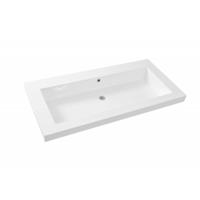 Wastafel Sanilux Senza Trend Polybeton 100x47x5 cm (2 kraangaten) - thumbnail
