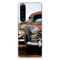 Sony Xperia 1 III | Siliconen hoesje | met foto Vintage Auto - thumbnail