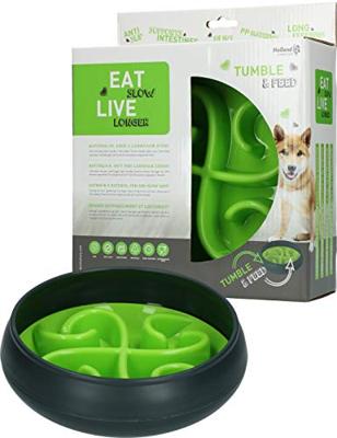 Eat Slow Live Longer Tumble Feeder Green