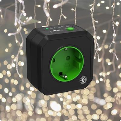 Ansmann 5024063 Stekkerdoos-timer Digitaal Dagprogramma 2500 W IP20 Ansmann 5024063 Stekkerdoos-timer Digitaal Dagprogramma 2500 W IP20