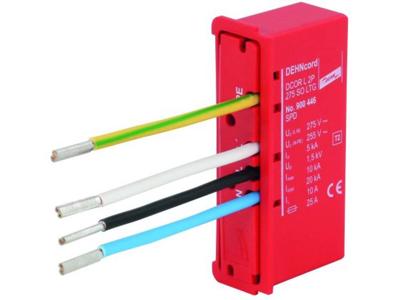 DEHN 900446 DCOR L 2P 275 SO LTG Overspanningsveilige afleider 10 kA 1 stuk(s) DEHN 900446 DCOR L 2P 275 SO LTG Overspanningsveilige afleider 10 kA 1 stuk(s)