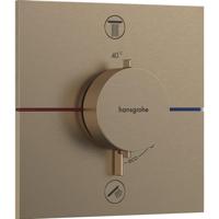 Hansgrohe Showerselect Comfort E thermostaat inbouw voor 2 functies brushed bronze 15572140 - thumbnail