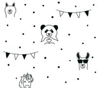 AS Creation Little Love zwart behang | 381382 - thumbnail