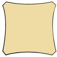 Perel GSS4500PE Schaduwdoek sun sails 5000 mm x 5000 mm 1 stuk(s) - thumbnail