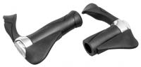 Rst Handvatpaar ergotec mf2 kraton / aluminium 130 + 87 mm - zwart - thumbnail