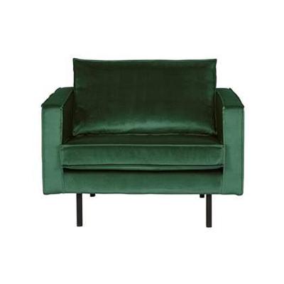 WOOOD Fauteuil 'Rodeo' Velvet, kleur Forest Green