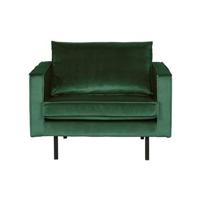 WOOOD Fauteuil 'Rodeo' Velvet, kleur Forest Green - thumbnail