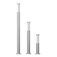 VidaXL 3-delige tuinlampenset waterdicht roestvrij staal - thumbnail