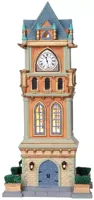 Lemax municipal clock tower verlicht kersthuisje Caddington Village 2010 - thumbnail