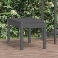 Tuinbank 80x44x45 cm massief grenenhout grijs - thumbnail