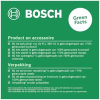 BOSCH PLL 360-1 G lijnlaser - Inclusief TT120 statief, beschermhoes, gebruikershandleiding en batterijen - thumbnail