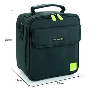 Thermische Ontbijthouder Ibili 753450 Zwart Polyester 600 ml 800 ml 21 x 12 x 22 cm