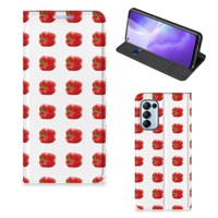 OPPO Find X3 Lite Flip Style Cover Paprika Red - thumbnail