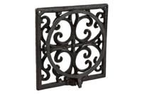 Wandsteun voor hangende bloempotten Home ESPRIT Donkerbruin Ijzer 18 x 17,5 x 18 cm - thumbnail