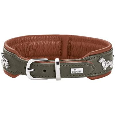HUNTER Hondenhalsband München, groen, Maat: 42