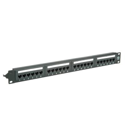 VALUE Cat.6A (Class EA) 19 Patchpaneel, 24 P, onafgeschermd, zwart VALUE Cat.6A (Class EA) 19 Patchpaneel, 24 P, onafgeschermd, zwart