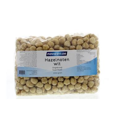 Nova Vitae Hazelnoten wit ongebrand raw 1 Kilogram