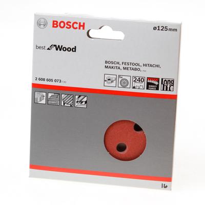 Bosch Accessories EXPERT C470 2608900809 Excenterschuurpapier Geperforeerd Korrelgrootte (num) 240 (Ø) 125 mm 5 stuk(s)