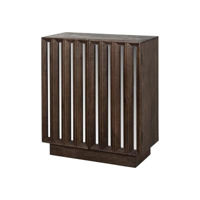 Richmond Dressoir 'Bryant' Mangohout en spiegelglas, 80cm