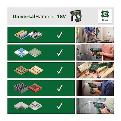 Bosch Groen UniversalHammer 18V | 2.0 J | 4.0 Ah accu + Oplader | In transportkoffer - 06039D6004 - thumbnail