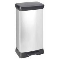 Curver Deco bin metalics 246364 Afvalbak 50 l (b x h x d) 390 x 720 x 290 mm Zwart 1 stuk(s) - thumbnail