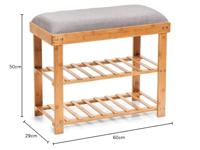 Zeller Bamboo Schoenenbank - thumbnail