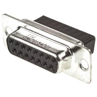 HARTING 09670154701 D-sub female connector 180 ° Aantal polen: 15 Crimpen 1 stuk(s)
