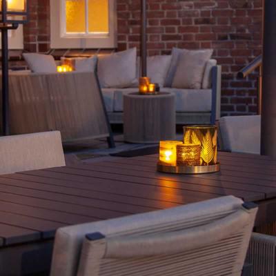 LLyss candle 6x waxinelicht wit met basislader, lader en remotecontrol professioneel met accu