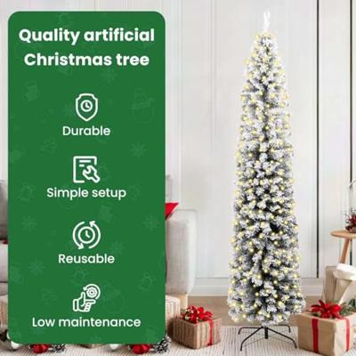 VidaXL Kunstkerstboom groen 180 cm pvc en staal en kunststof