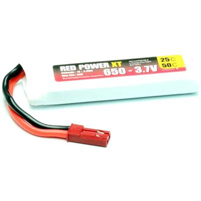 Red Power LiPo accupack 3.7 V 600 mAh 25 C Softcase JST, BEC Red Power LiPo accupack 3.7 V 600 mAh 25 C Softcase JST, BEC