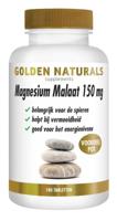 Golden Naturals Magnesium Malaat 150mg Tabletten - thumbnail