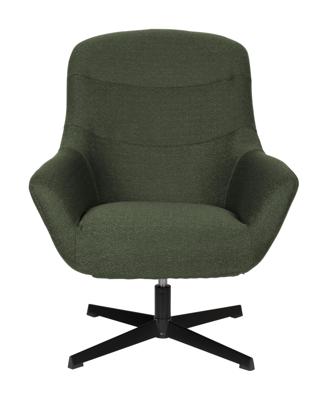 ZILT Draaibare Fauteuil 'Yaki' Bouclé, kleur Groen ZILT Draaibare Fauteuil 'Yaki' Bouclé, kleur Groen