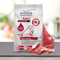 PLATINUM Adult Beef - halfvochtig hondenvoer - 5kg - thumbnail