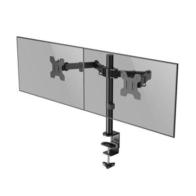 Monitorarm quantore 2 schermen 17-27 inch zwart | 4 stuks