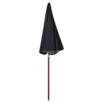VidaXL Parasol met stalen paal 240 cm antracietkleurig VidaXL Parasol met stalen paal 240 cm antracietkleurig