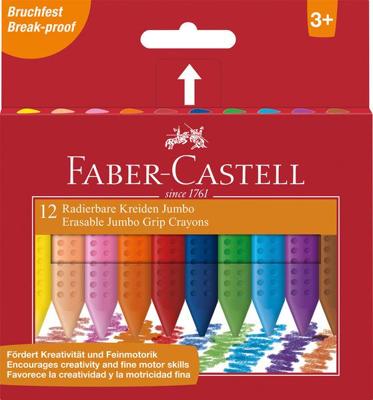 Faber Castell Waskrijt Jumbo Grip - doos 12 stuks