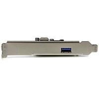 .com 2-Poorts USB 3.1 (10Gbps) kaart- USB-A, 1x externe, 1x interne - PCIe USB 3.1 kaart type-A - PCI Express - ondersteunt UASP - USB-adapter - PCIe x4 laag profiel - USB 3.1 x 2 - thumbnail