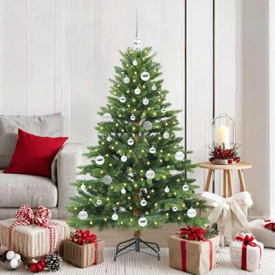 Kunstkerstboom met 150 LED met standaard Groen 150 cm PE en PVC