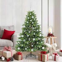 Kunstkerstboom met 150 LED met standaard Groen 150 cm PE en PVC - thumbnail